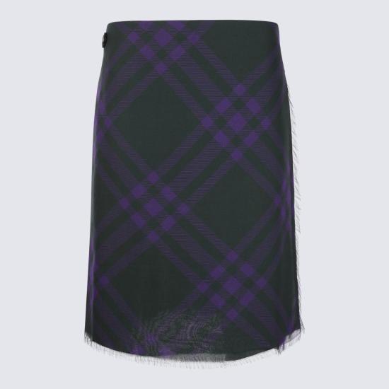  버버리 숏 스커트 8078013B7984 DEEP ROYAL IP CHECK - BURBERRY