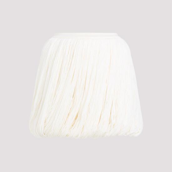 25SS 알라이아 숏 스커트 AA9J22376M902 020 BLANC CASSE WHITE - ALAIA
