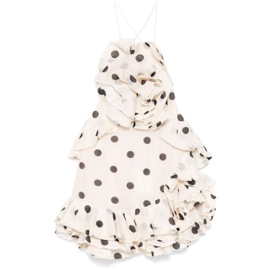 25SS 짐머만 숏 원피스 2152DR251 CR BK