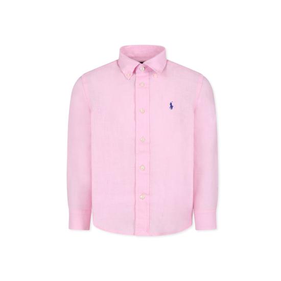 25FW [키즈] 랄프 로렌 셔츠 967600002 CARMEL PINK