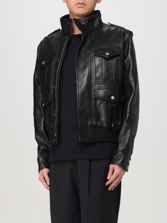  발망 가죽 자켓 DH1TE131LC62 0PA Black - BALMAIN