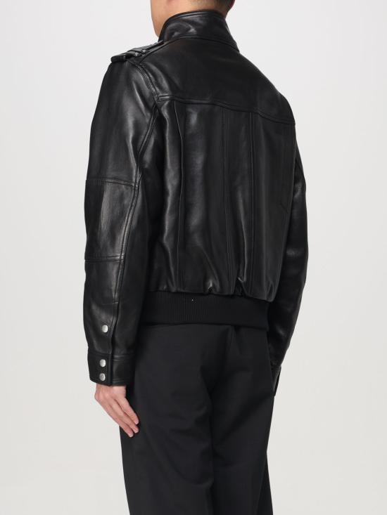  발망 가죽 자켓 DH1TE131LC62 0PA Black - BALMAIN