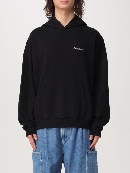 24FW 팜앤젤스 후드 티셔츠 PMBB153C99FLE0021003 Black