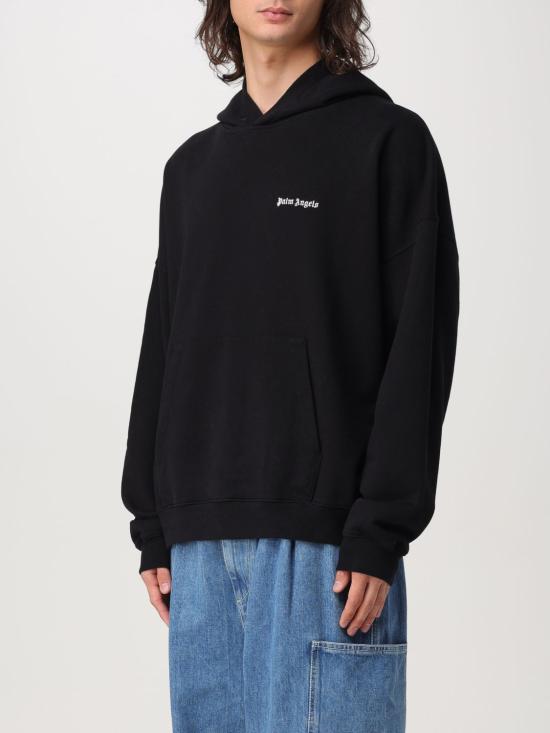 24FW 팜앤젤스 후드 티셔츠 PMBB153C99FLE0021003 Black - PALM ANGELS