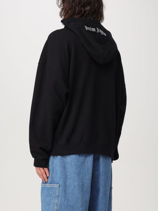 24FW 팜앤젤스 후드 티셔츠 PMBB153C99FLE0021003 Black - PALM ANGELS