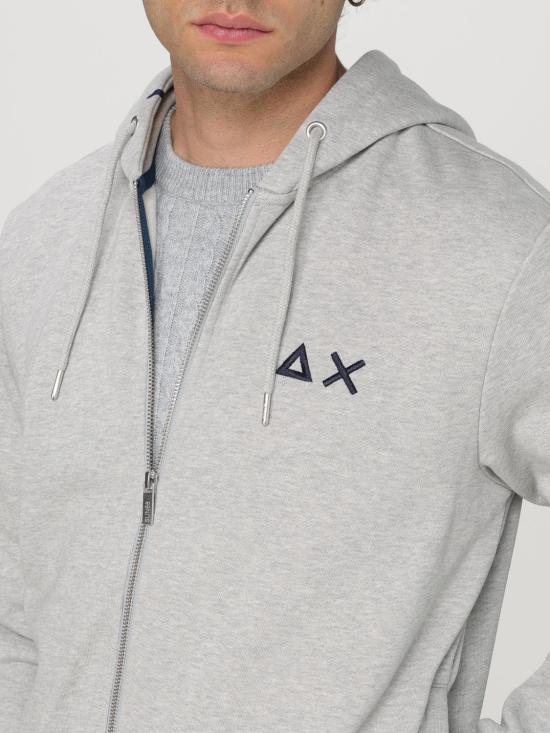 25FW 썬 68 후드 티셔츠 F44102 34 Grey - SUN 68