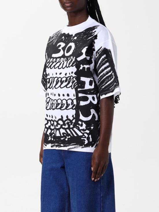 24FW 마르니 반팔 티셔츠 THJE0263PA USCX14 CKW01 White - MARNI