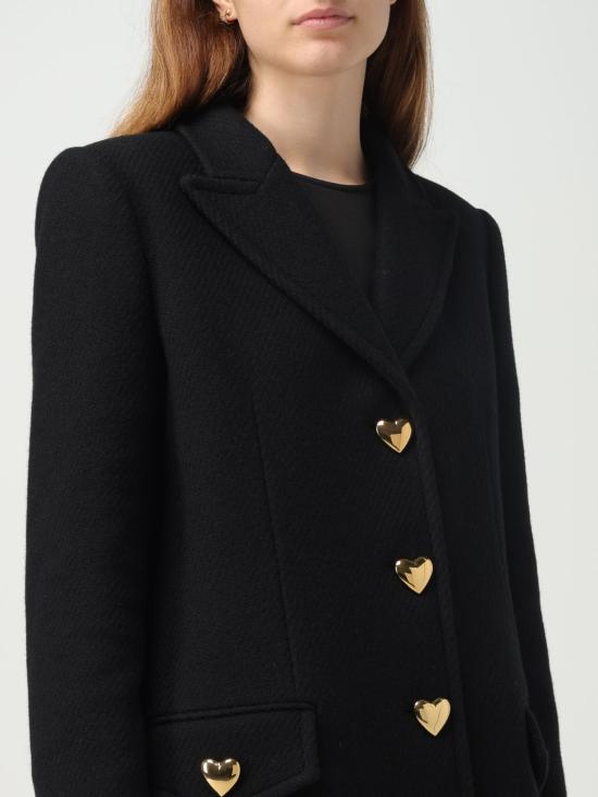  모스키노 코트 06195511 0555 Black - MOSCHINO
