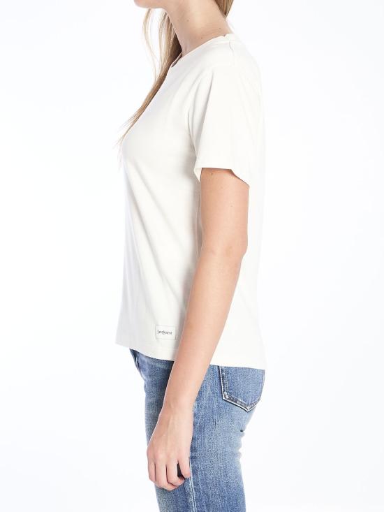 24FW 생로랑 반팔 티셔츠 810277Y37RY 9502 WHITE - SAINT LAURENT