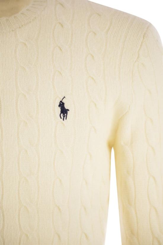 26FW 폴로 랄프로렌 케이블 니트 스웨터 710876762 010 NUDE NEUTRALS - POLO RALPH LAUREN