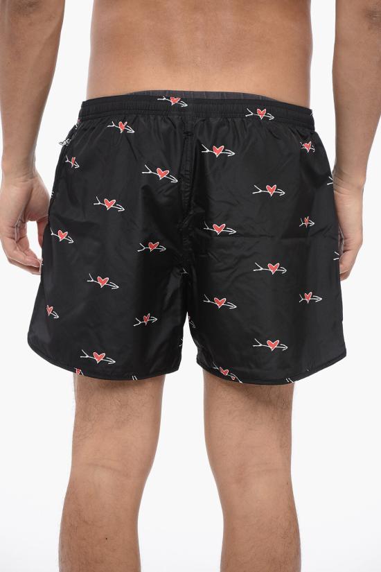  닐바렛 스윔팬츠 MY58036A Y061 495N Nero Rosso - NEIL BARRETT