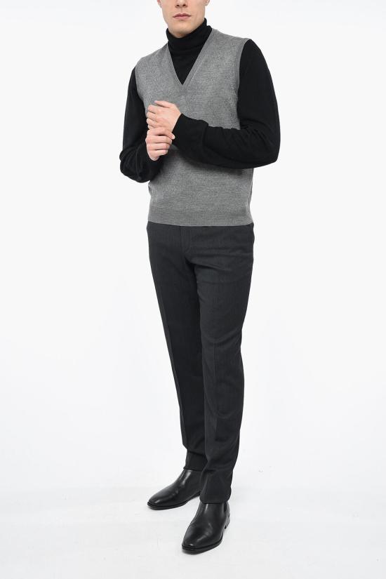  꼬르넬리아니 니트 베스트 80M508 7825100 023 Gray - CORNELIANI