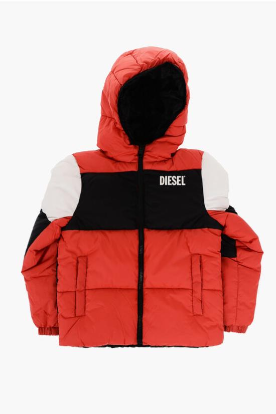  [키즈] 디젤 패딩 J02093 KXBP5 K438 Rosso Bianco e Nero