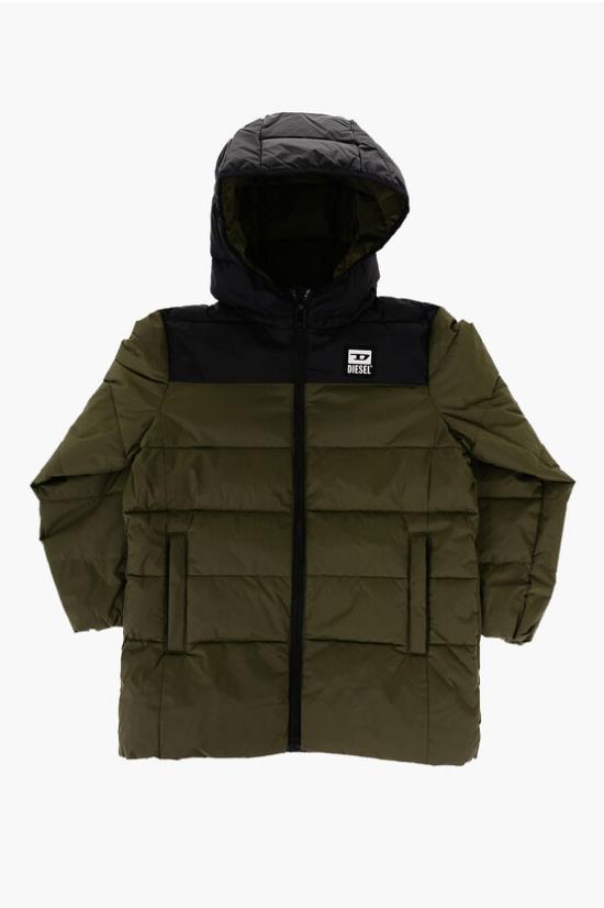  [키즈] 디젤 패딩 J02091 KXBP3 K50M Nero Verde Militare