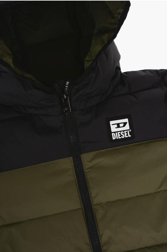  [키즈] 디젤 패딩 J02091 KXBP3 K50M Nero Verde Militare - DIESEL