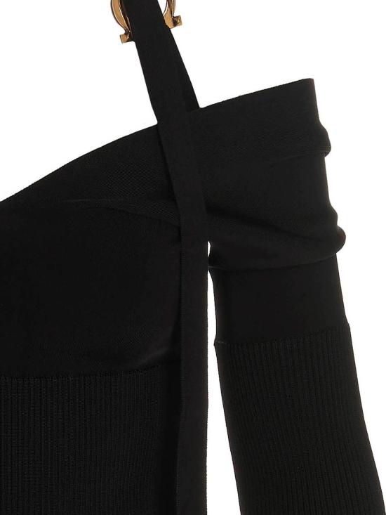  살바토레 페라가모 미디 원피스 0759663BLACK Black - SALVATORE FERRAGAMO