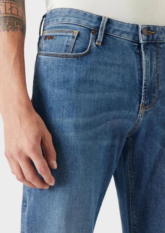 25SS 엠포리오 아르마니 데님 팬츠 8N1J06 1G0LZ 0943 Denim blue - EMPORIO ARMANI