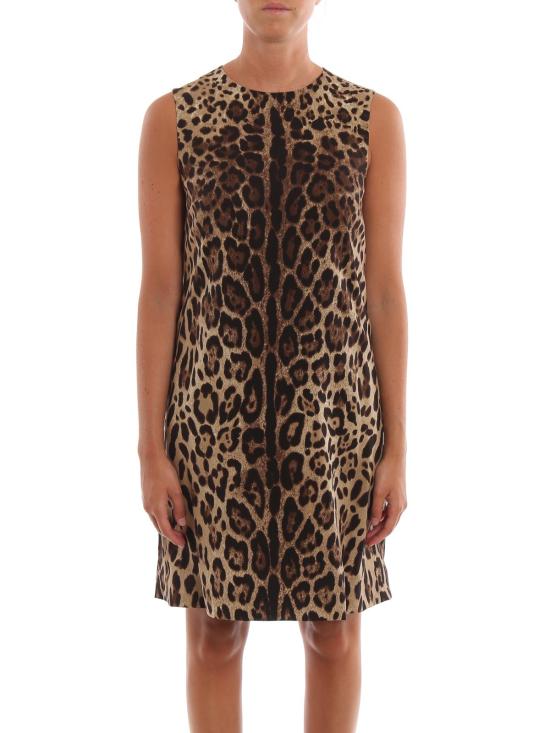 26FW 돌체앤가바나 미디 원피스 F6VE2TFSADDHY13M Animal Print - DOLCE & GABBANA