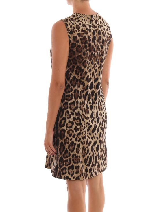 26FW 돌체앤가바나 미디 원피스 F6VE2TFSADDHY13M Animal Print - DOLCE & GABBANA
