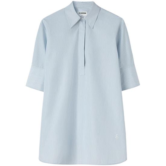 25SS 질샌더 블라우스 J45178 J05DL0105 134 WHITE