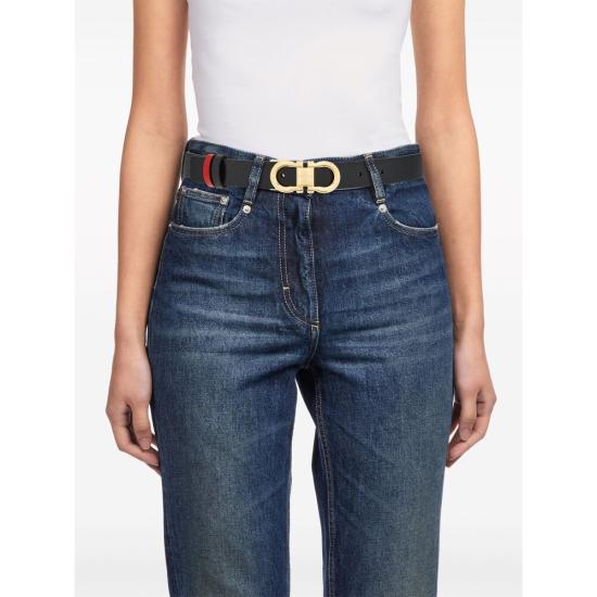 25SS 살바토레 페라가모 슬림 벨트 230294 0771068 NERED BLACK - SALVATORE FERRAGAMO