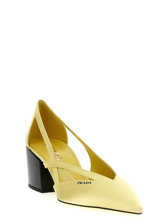 25FW 프라다 힐/펌프스 1I741NFB055049F0222 Yellow - PRADA