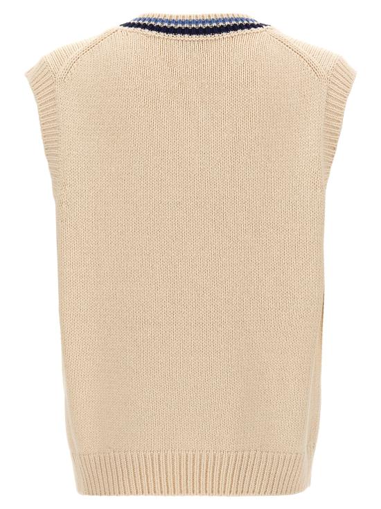 24FW 겐조 니트 베스트 FE65PU4753CH02 White - KENZO