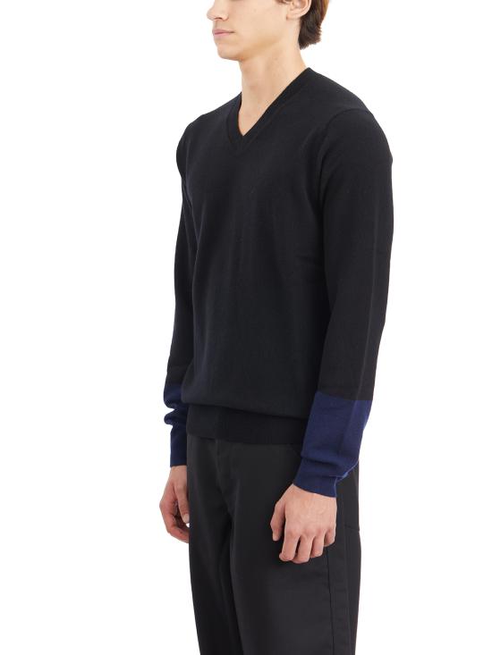  꼼데가르송 스웨터 IFZN111051BLACKNAVY Black - COMME DES GARCONS