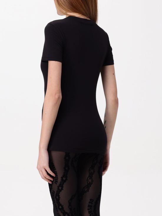 24FW 베르사체 반팔 티셔츠 77HAHL01CJ02L 899 Black - VERSACE