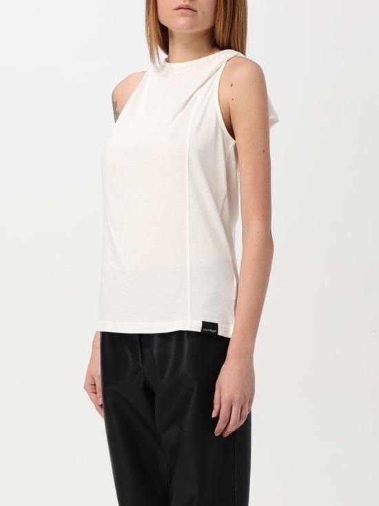  쿠레쥬 민소매 티셔츠 424JDE091JS0175 0001 White - COURREGES