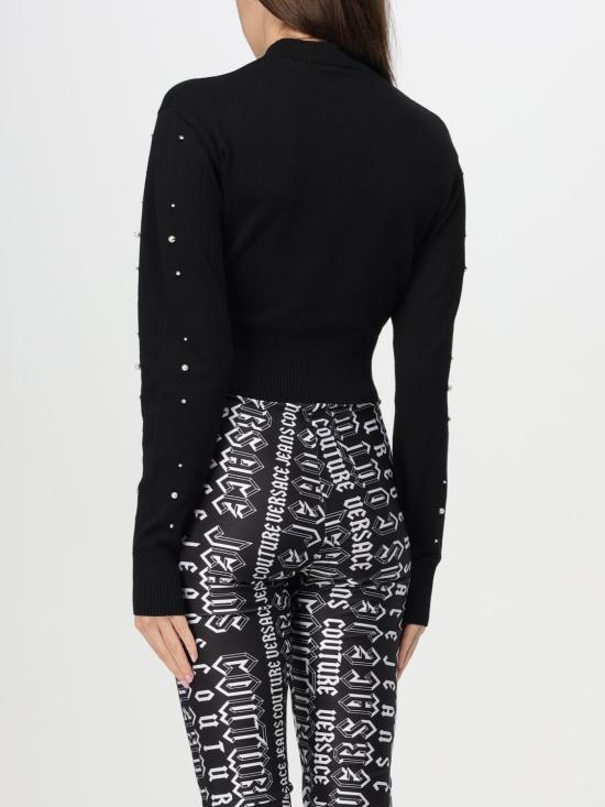 24FW 베르사체 스웨터 77HAFM30CMN60 899 Black - VERSACE