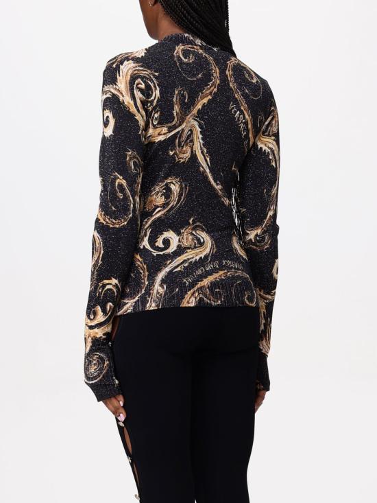 24FW 베르사체 스웨터 77HAFM24CMN80 G89 Black - VERSACE