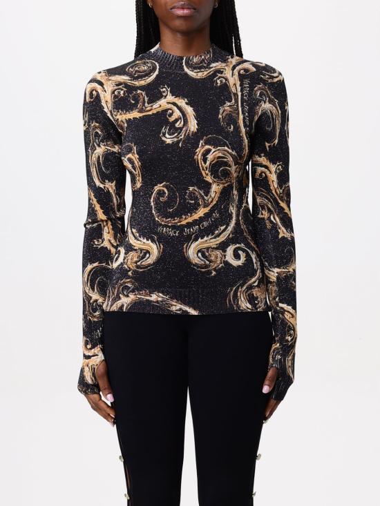 24FW 베르사체 스웨터 77HAFM24CMN80 G89 Black