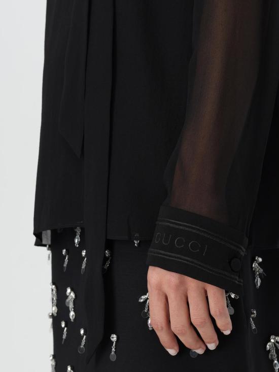 24FW 구찌 긴팔 티셔츠 797398ZARJX 1043 Black - GUCCI