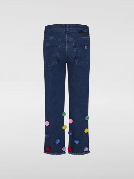 25FW [키즈] 스텔라 맥카트니 스트레이트 팬츠 TV6E70Z0153 666 Blue - STELLA MCCARTNEY