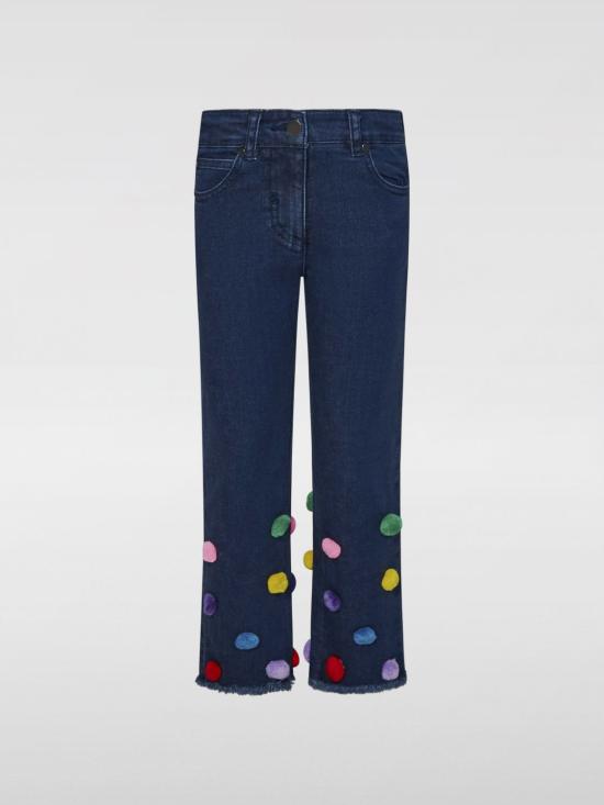 25FW [키즈] 스텔라 맥카트니 스트레이트 팬츠 TV6E70Z0153 666 Blue