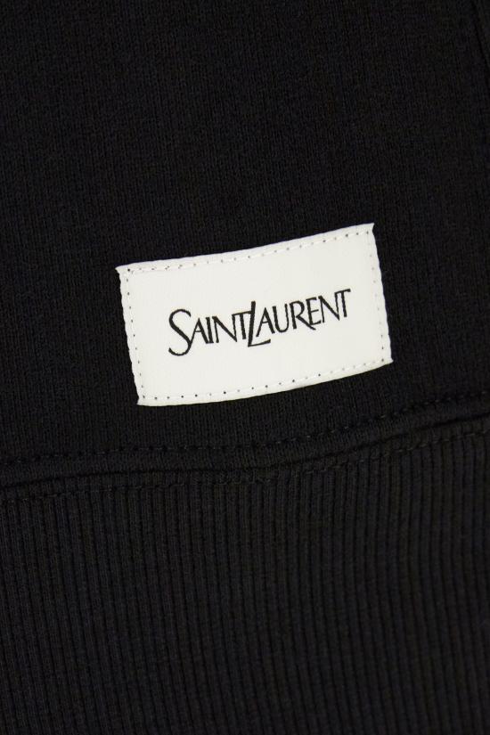 생로랑 오버사이즈 플리스 스웨트셔츠 799172Y37WH 1000 NOIR - SAINT LAURENT