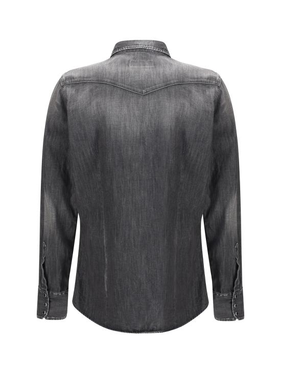 25SS 디스퀘어드2 긴팔 셔츠 S74DM0848S30826 900 BLACK - DSQUARED2