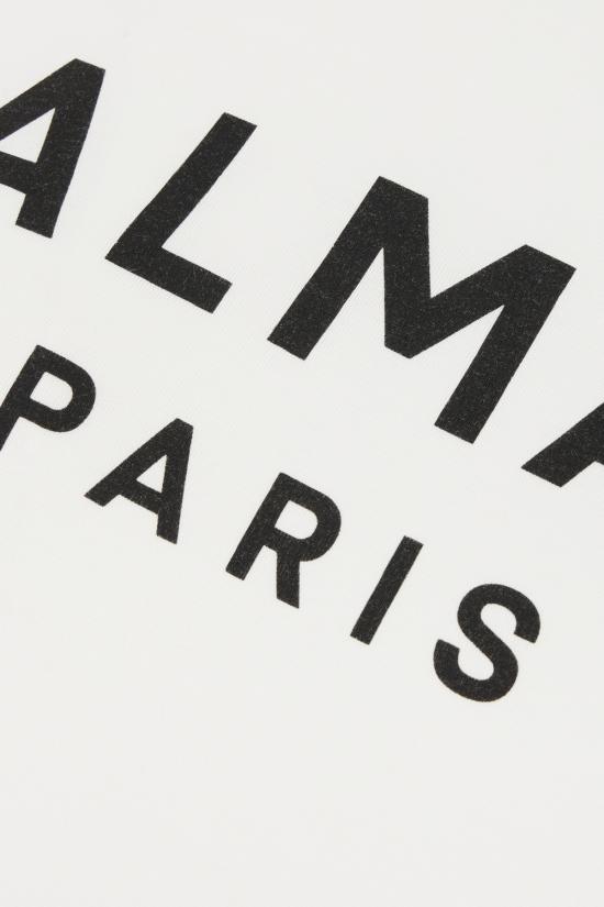 26SS 발망 반팔 티셔츠 BF1EF005BB02 GAB BLANCNOIR - BALMAIN