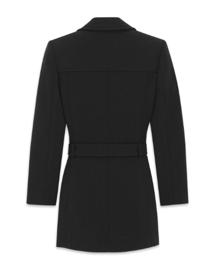  생로랑 미디 원피스 774883 Y288V1000 Black - SAINT LAURENT