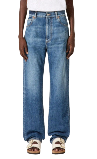  발렌티노 가라바니 데님 팬츠 4B0DD18T8JS 558 Medium blue denim