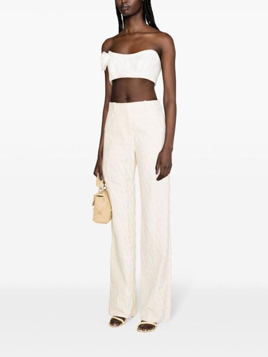  발렌티노 가라바니 스트레이트 팬츠 4B3RB4M78CE AVORIO - VALENTINO GARAVANI