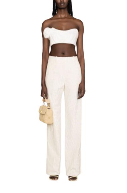  발렌티노 가라바니 스트레이트 팬츠 4B3RB4M78CE AVORIO