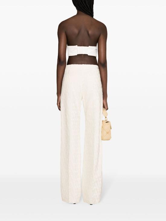  발렌티노 가라바니 스트레이트 팬츠 4B3RB4M78CE AVORIO - VALENTINO GARAVANI