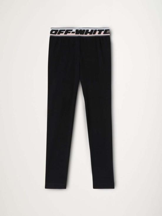 24FW [주니어] 오프화이트 스트레이트 팬츠 OGCD003C99JER001 1010 Black - OFF WHITE