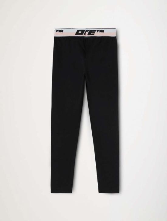 24FW [주니어] 오프화이트 스트레이트 팬츠 OGCD003C99JER001 1010 Black - OFF WHITE