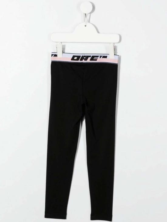 24FW [주니어] 오프화이트 스트레이트 팬츠 OGCD003C99JER001 1010 Black - OFF WHITE