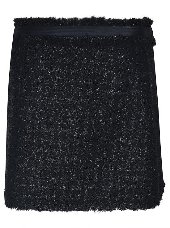  베르사체 미디 스커트 1010915 1A065451B000 Black - VERSACE