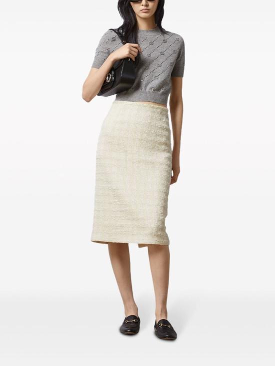  구찌 미디 스커트 771992 ZAOOU9791 White - GUCCI