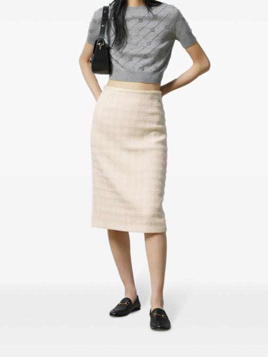  구찌 미디 스커트 771992 ZAOOU9791 White - GUCCI